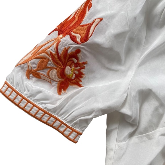 Marciano Silk White Wrap Top - Size S - Picture 7 of 10